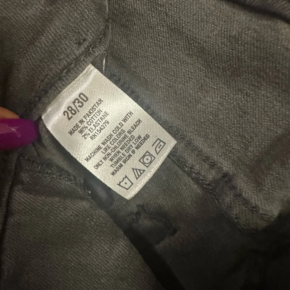 Aeropostale Super Skinny Black/Charcoal Distressed Jeans - Picture 5 of 6